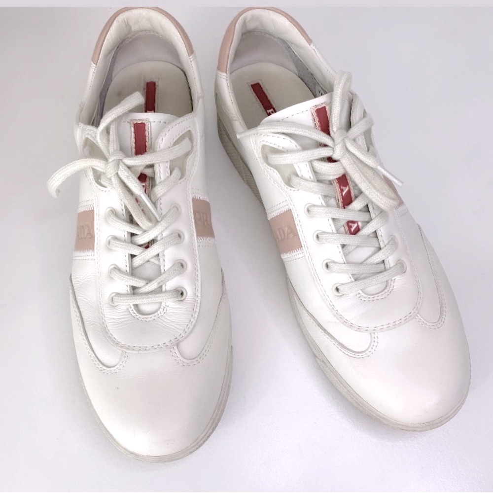 PRADA Linea Rossa Luxury Sneakers Lightly Worn - Vintage